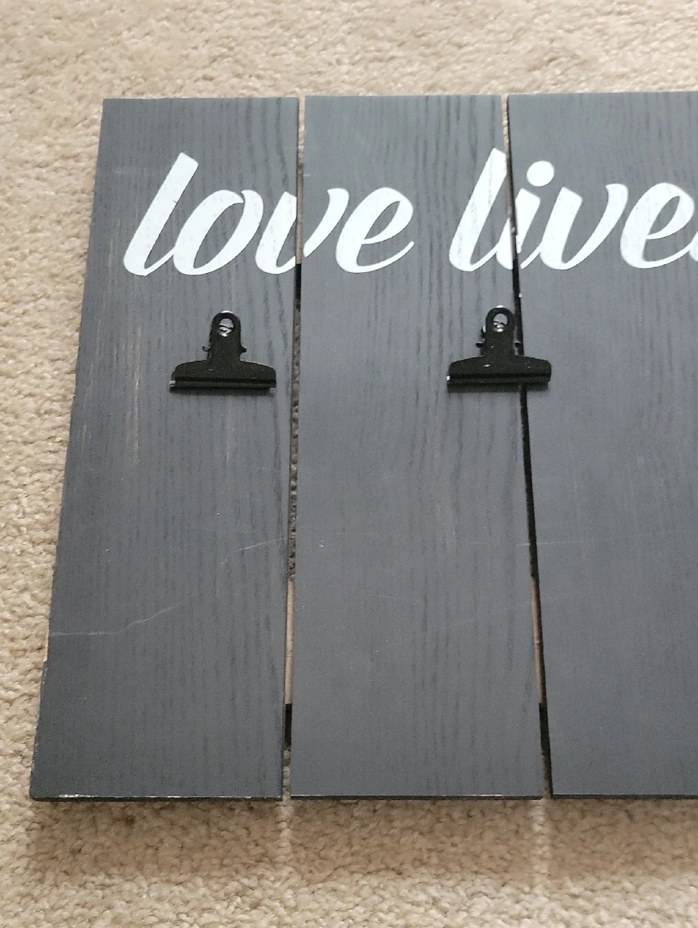 Gallery Solutions 13 X18.5 Love Lives HERE Clip Frame, Black